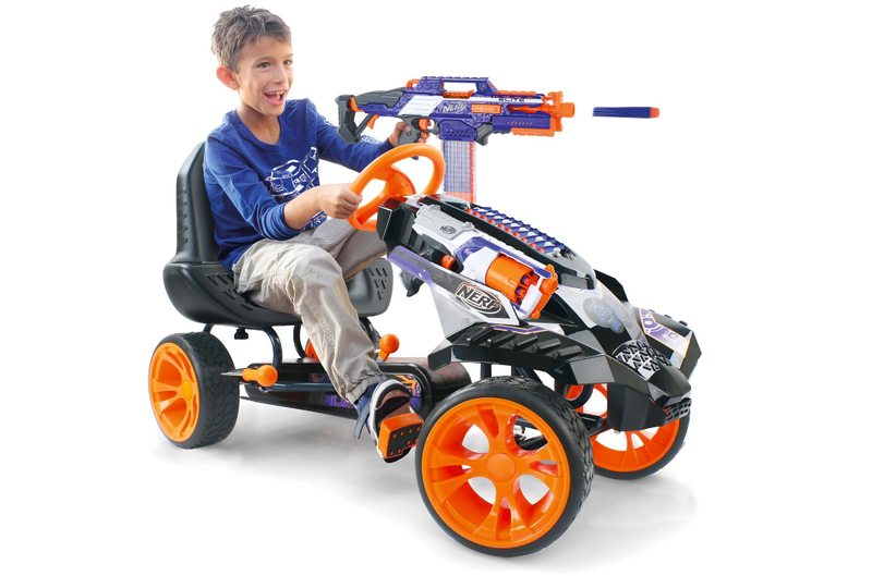 Illustration for article titled Armed With Your Nerf Blasters this Go-Kart Becomes a Mad Max-Like War Machine
